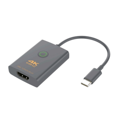 Adaptador USB-C a HDMI con Seguridad de Un Clic | Resolución 4K Ultra HD 60Hz | HDMI 2.0b 18 Gbps | DP 1.2a | Silenciamiento de Video Instantáneo | Protección ESD ±8kV | Audio 7.1 Canales | Compatibilidad Universal — EPCOM PROAUDIO · SKU EPCUCH1