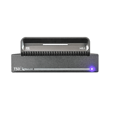 KIT Amplificador T50 y Streamer de Audio Modular MS.1 | PoE + USB-C | HDMI eARC + Óptica + RCA | Bluetooth LE Audio | WiFi | Control4-Crestron-Elan-RTI-URC-Savant-Lutron | AirPlay2-GoogleCast-SpotifyConnect — TRUAUDIO · SKU MS1/T50