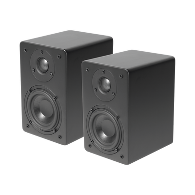 PAR de Altavoces de Estantería | Woofer  de 4'' | Tweeter de 1 | Acabado negro mate | 40 watts | 8ohms — TRUAUDIO · SKU CT4/PAR