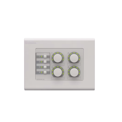 Panel de Control Digital | 4 Perillas | 4 Switches Configurables | Compatible con Procesadores Serie MA, PA, y MTX — YAMAHA · SKU DCP4V4S