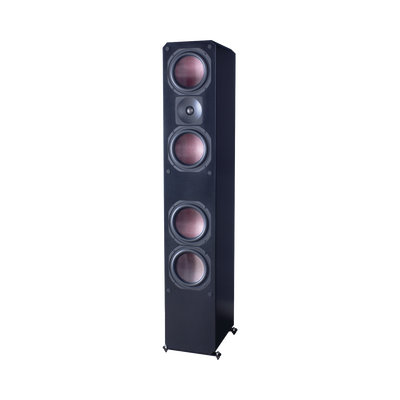 ELITE SERIES PREMIUM HOME THEATER 3 VIAS, 4 WOOFER DE FIBRA DE CARBONO 6.5", 1 TWEETER DE TITANIO, COLOR NEGRO — TRUAUDIO · SKU ELITE46TOWERBK