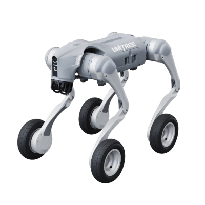 Perro Robot Biónico Para Inspección / Inteligencia Artificial / Reconocimiento De Humanos / Incluye 1 Control Remoto / Tareas Programadas / Cámara Integrada — UNITREE · SKU GO2W