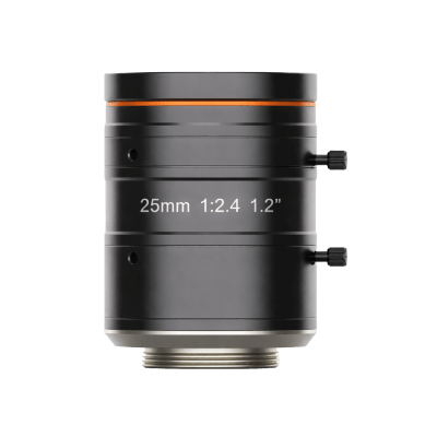 Lente FA Machine Vision / 25MP / Distorsión -0.04% / Montura C / Iris Manual / F2.4-F16 / Ø40 × 58.4 mm (1.57 × 2.3 in) / -10°C a 50°C — HIKROBOT · SKU MVL-KF2524M-25MP
