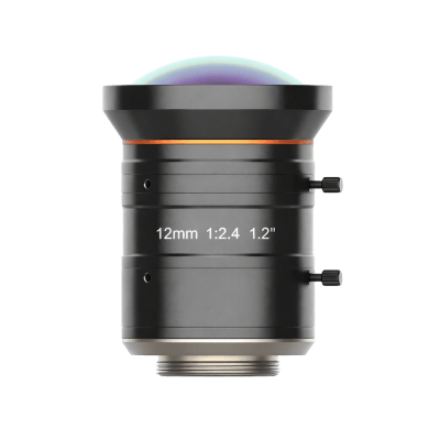 Lente FA para Machine Vision / 25 Megapíxeles / Distancia Focal 12 mm / Apertura F2.4-F16 / Círculo de Imagen 1.2" (19.3 mm) / Montura C / Compatible Visible e Infrarrojo Cercano — HIKROBOT · SKU MVL-KF1224M-25MP