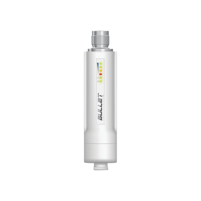 Radio airMAX Bullet-M2HP, hasta 100 Mbps, frecuencia de 2 GHz (2412 - 2472 GHz), No incluye adaptador PoE — UBIQUITI · SKU BULLETM2-HP