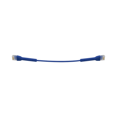 UniFi Ethernet Patch Cable Cat6 de 22 cm (8.66 pulgadas), Color Azul — UBIQUITI · SKU UC-PATCH-RJ45-BL