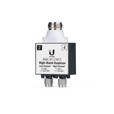 Duplexer para AF-11, banda licenciada de 11 GHz de banda alta (10.940-11.200 GHz y 11.440-11.700 GHz) — UBIQUITI · SKU AF-11-DUP-H