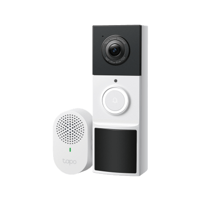 Videoportero Inalámbrico TP-Link Tapo D210 / Resolución 2K 3MP (2304 × 1296px) / Campo de Visión 160° DFOV / Batería 6400mAh Recargable / Detección IA Personas-Vehículos / Visión Nocturna Color /  — TP-LINK · SKU TAPO-D210