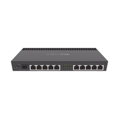 (RB4011iGS+RM) RouterBoard, CPU 4 Núcleos, 10 Puertos Gigabit Ethernet, 1 puerto SFP+ — MIKROTIK · SKU RB4011IGS+RM