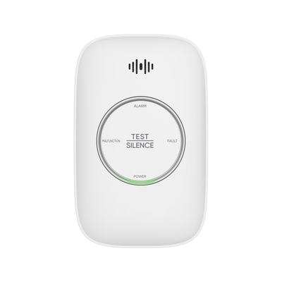 (HikFire)  Detector de Gas LP Propano C3H8 / Alarma Temprana / Salida para cierre de Válvula y/o  activación de Ventilador / Protección IP30 / Alarma de 70dB a 115dB a 1 metro de distancia — HIKVISION · SKU HF-GP110