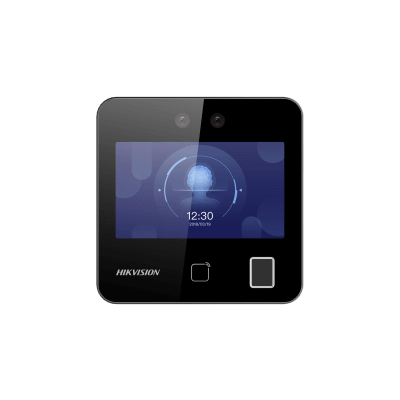 Terminal Min Moe WiFi / Touch de Reconocimiento Facial y Huella con Batería de Respaldo Incluida / ASISTENCIA y Control de ACCESO / 1500 Rostros, 3,000 Huellas y 3,000 tarjetas /  Lee códigos QR / Videoportero / Detección de Cubreboca — HIKVISION · SKU DS-K1T343EFWX-B/S