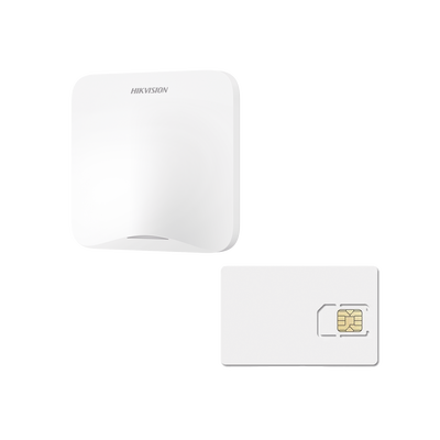 (AX HOME) KIT de Alarma AX HOME / Incluye: 1 Hub con batería de respaldo / 1 año de Servicio de Datos 600MB / Wi-Fi / 3G/4G / Compatible con Hik-Connect P2P — HIKVISION · SKU AXHOME-KIT-GSM-1Y