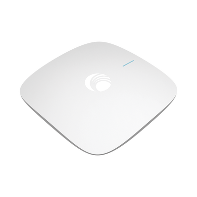 Punto de Acceso Wi-Fi para interior / Omnidireccional cnPilot e410 / Doble banda (2.4 y 5 Ghz) / MU-MIMO 2x2 / Antena Beamforming / Hasta 256 Clientes / Hasta 1.2 Gbps / Gestión centralizada desde nube cnMaestro — CAMBIUM NETWORKS · SKU PL-E410X00B-RW
