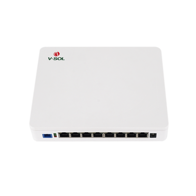 ONU Dual EPON/GPON / 8 Puertos PoE 802.3at Gigabit / Wi-Fi Doble banda 2.4 y 5 GHz /  1 Puerto SC/UPC — V-SOL · SKU ICT3310DPS-8G2NAC