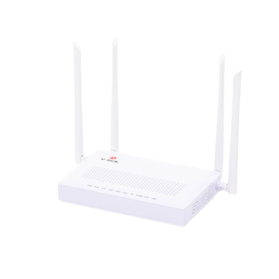 ONU Dual GPON/EPON con Wi-Fi AC de doble banda, 1 puerto SC/APC + 2 puertos LAN Gigabit + 1 puerto FXS + 1 Puerto CATV — V-SOL · SKU HG323ACT