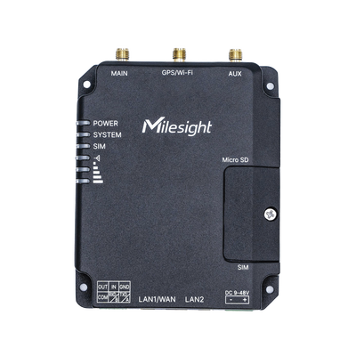 Router 4G LTE de Alta Confiabilidad con WiFi, Ethernet y Doble SIM — MILESIGHT · SKU UR32-L04AF-W-485