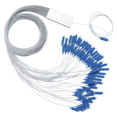 Splitter (Divisor Óptico) tipo PLC, 1x64, conectores SC/UPC  — TEMPO · SKU TM-PLC-1X64UPC