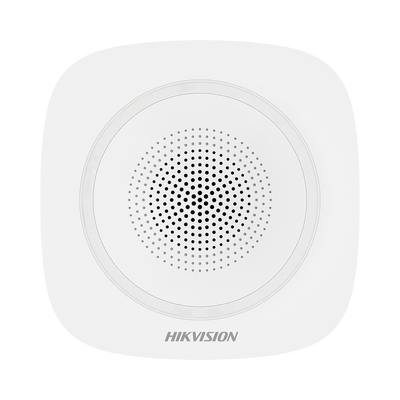 (AX PRO) Sirena Inalámbrica Interior / 110 dB / Estrobo Color Azul  — HIKVISION · SKU DS-PS1-I-WB(B)