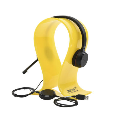 Jabra Evolve 30 Duo con conexión USB / 3.5mm, micrófono con cancelación de ruido y controlador en el cable con botones e indicadores LED (5399-823-309) — JABRA · SKU EVOLVE-30-DUO-MS