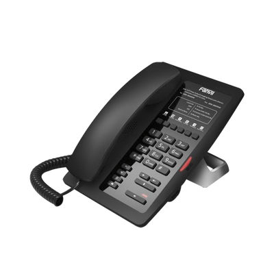 Teléfono IP para Hotelería, profesional con 6 teclas programables para servicio rápido (Hotline), plantilla personalizable con PoE  — FANVIL · SKU H3F