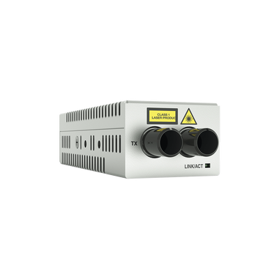 Mini Convertidor de medios de cobre a fibra MultiModo de escritorio 1000TX a 1000SX conector ST — ALLIED TELESIS · SKU AT-DMC1000-ST-00