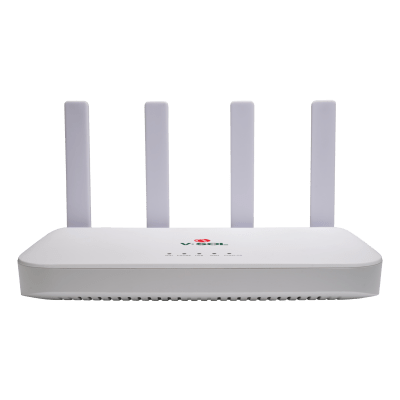 ONU GPON/EPON con Wi-Fi 6 AX1500 / Wi-Fi Doble banda 2.4 y 5 GHz / 4 Puertos Gigabit / Puerto PON SC/UPC — V-SOL · SKU V2804-AX15