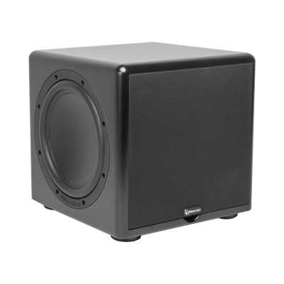 Subwoofer compacto de 12 in |  2 radiadores pasivos | amplificador interno de 350W — TRUAUDIO · SKU CSUB-12
