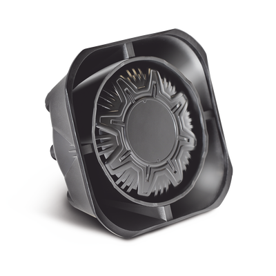 Bocina Compacta de Uso Rudo, 100 Watts de Potencia, Ideal Para Vehículos de Encubierto, Montaje Universal, 11 Ohms de Impedancia — SIGNALPRO · SKU SP100