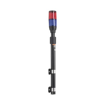 Luz telescópica Ultra Brillante para motocicleta, color Rojo/Azul — EPCOM INDUSTRIAL SIGNALING · SKU XMWL300RB