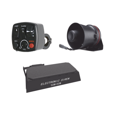 Kit para motocicleta EPCOM INDUSTRIAL, sirena/ bocina 100 Watt y controlador — EPCOM INDUSTRIAL SIGNALING · SKU KITMOTOEPCOM