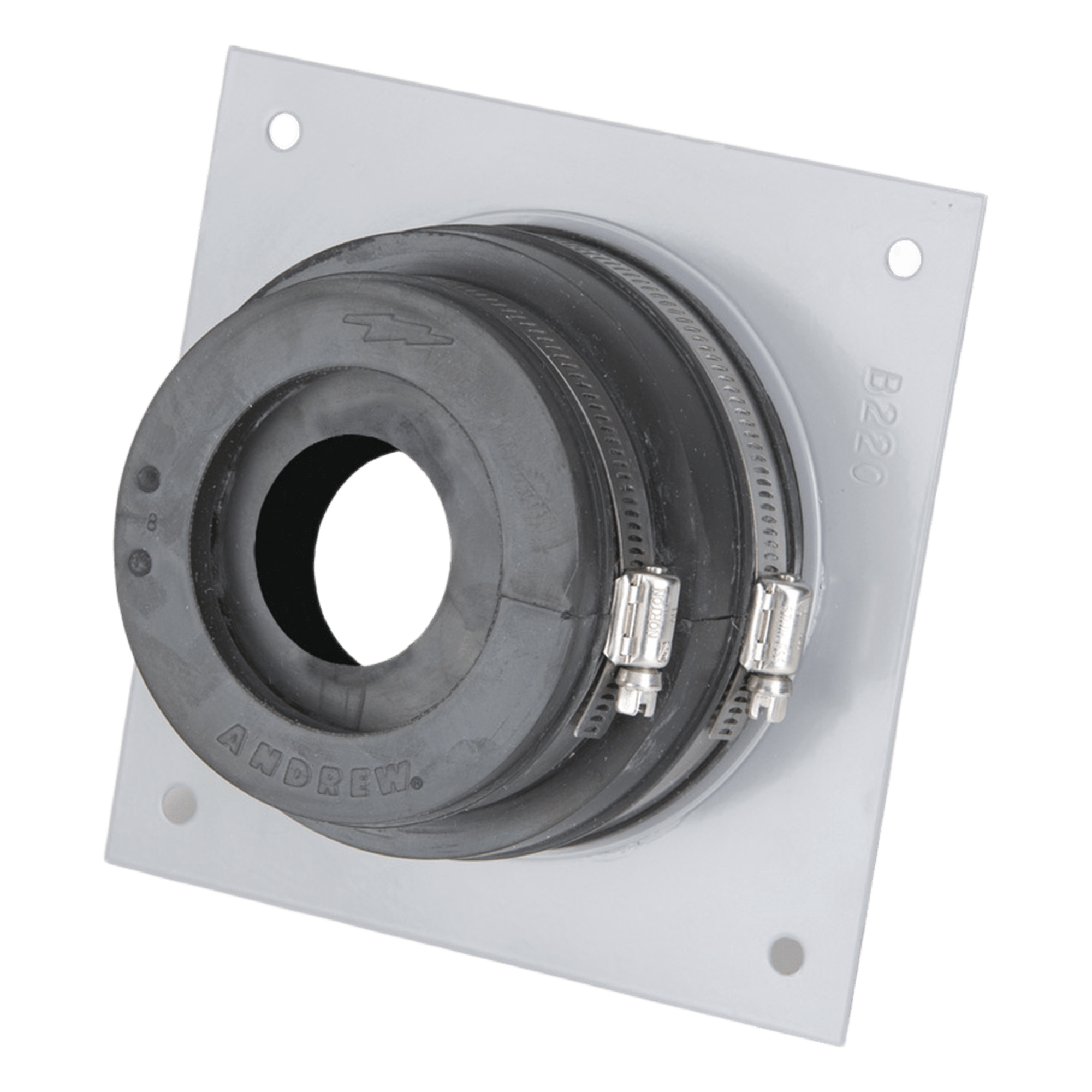 Placa y Goma Pasamuro para Cable Coaxial de 1/2