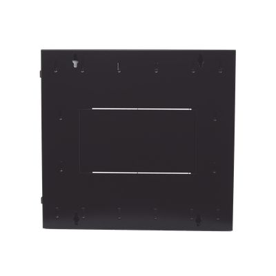 Gabinete PanZone de Montaje en Pared, de 19in, Puerta con Ventana de Seguridad, 12 UR, 762mm de Profundidad, Color Negro