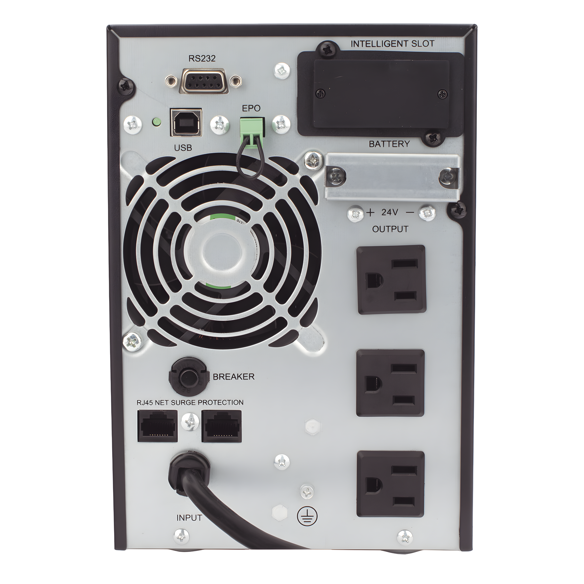 UPS 1000VA/900W  Online Doble Conversión /Pantalla LCD / 3 tomas 5-15R / Regulación de Voltaje / Protección RJ45