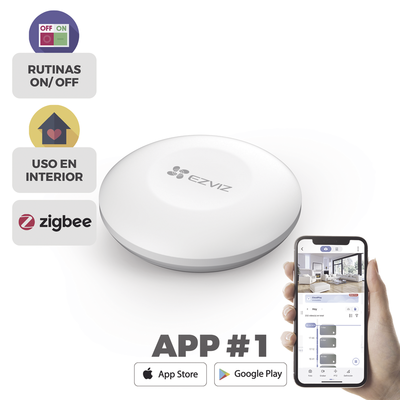 Botón de Emergencia Inalambrico / Compatible con Kit de Alarmas EZVIZ / Protocolo Zigbee