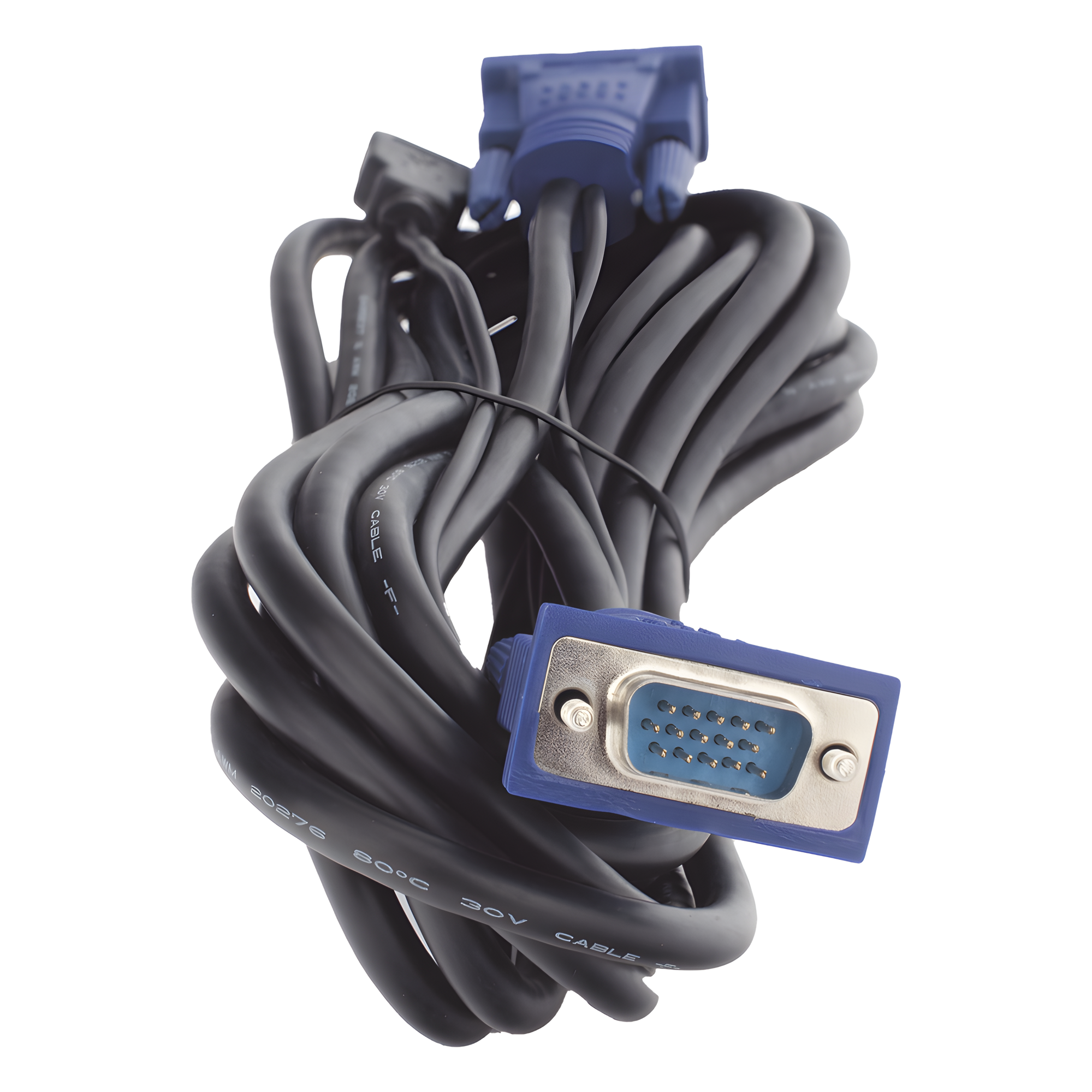 Cable USB KVM / VGA Coaxial Blindado / 5 m (16.40 pies) / Calibre 28 / Núcleos de Ferrita