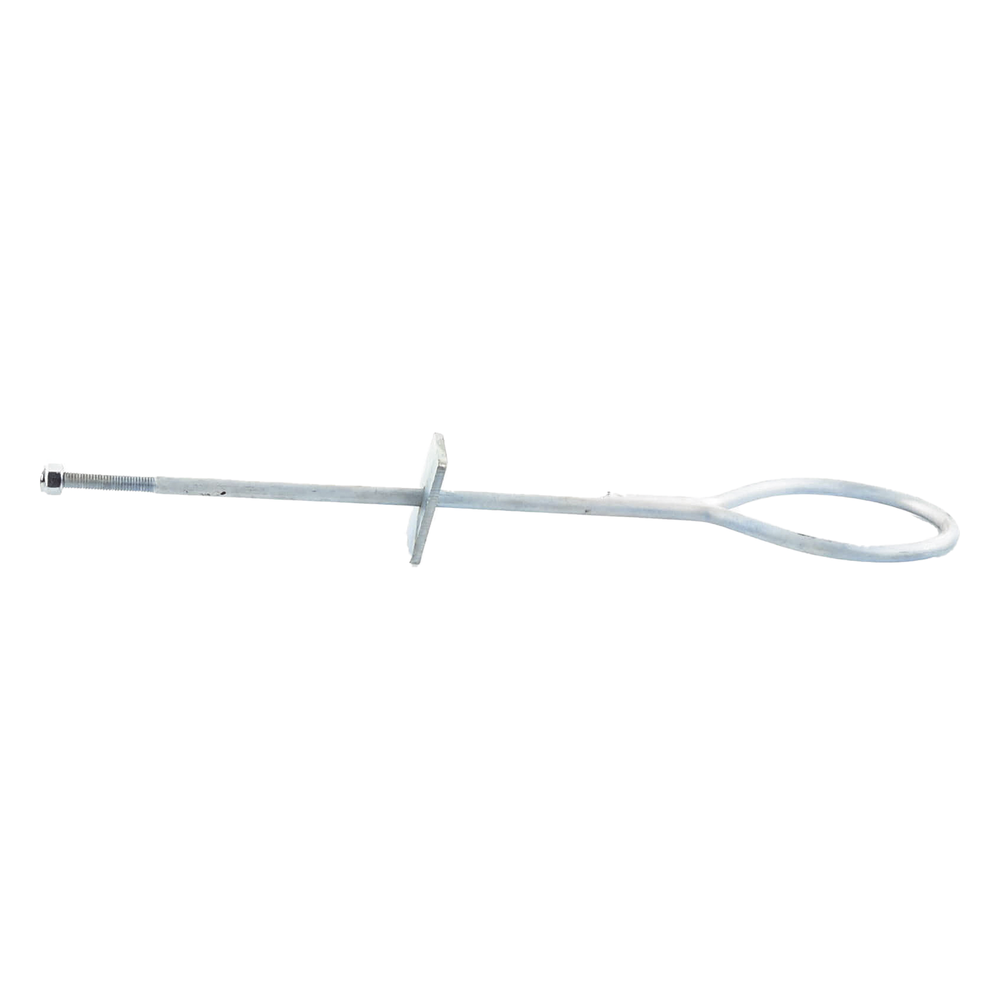 Ancla de Losa o Pared / Ajustable 63-65 cm / Argolla 13 cm / Galvanizado Electrolítico / Torre hasta 30 m (98.4 ft)