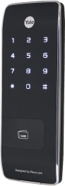 Cerrojo Slim / 11 mm / 40 Usuarios / Código PIN / Alarma / Cierre Automático / 4 Pilas AA / Puerto 9V / RF Opcional — YALE-ASSA ABLOY · SKU 89410E