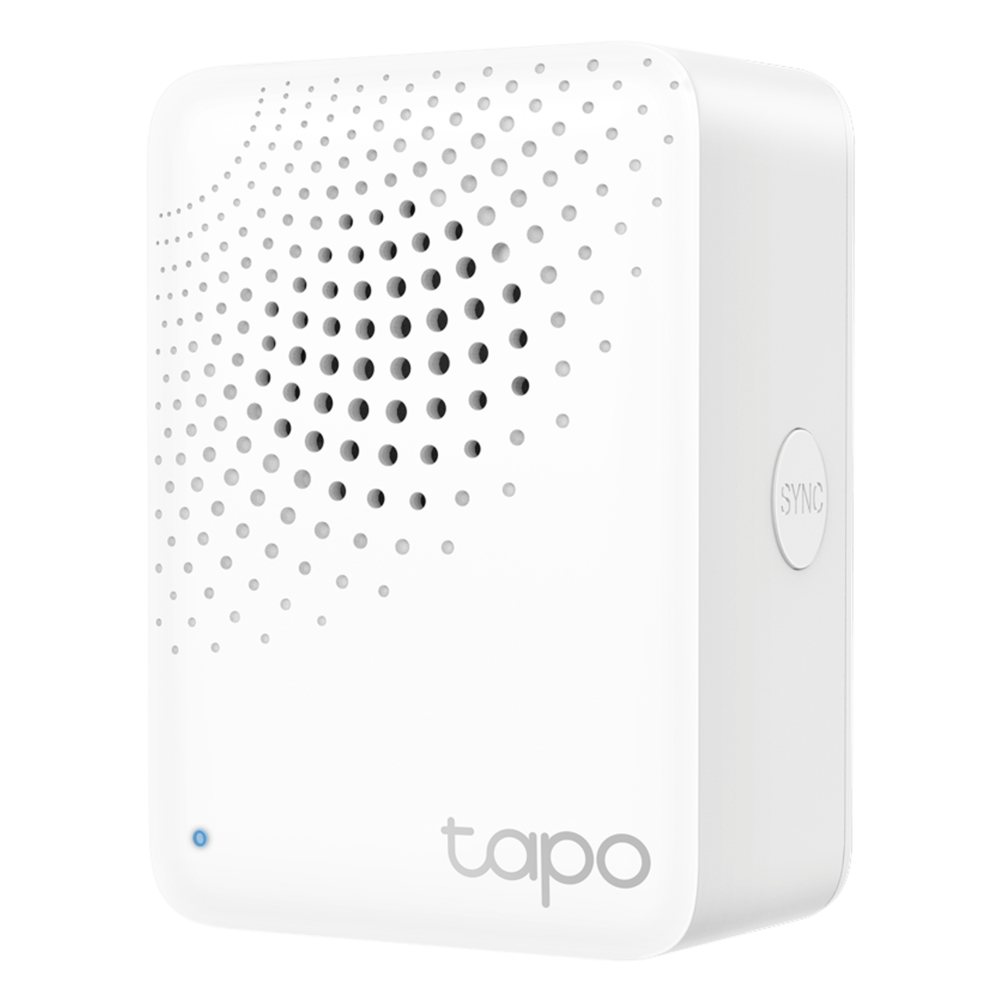 Hub IoT Inteligente / 3 en 1 Hub-Timbre-Alarma / 64 Dispositivos / 2.4 GHz Wi-Fi + 868 MHz / 19 Tonos 90 dB / Material V-0 UL94 — TP-LINK · SKU TAPO-H100