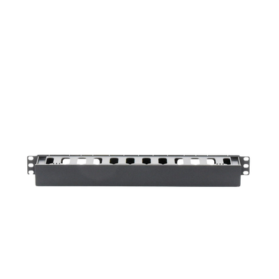 Organizador de Cables Horizontal de 1U para Rack de 19", Fabricado en Polímero Resistente a Deformaciones y Rayones — LINKEDPRO BY EPCOM · SKU LP-ORG-01