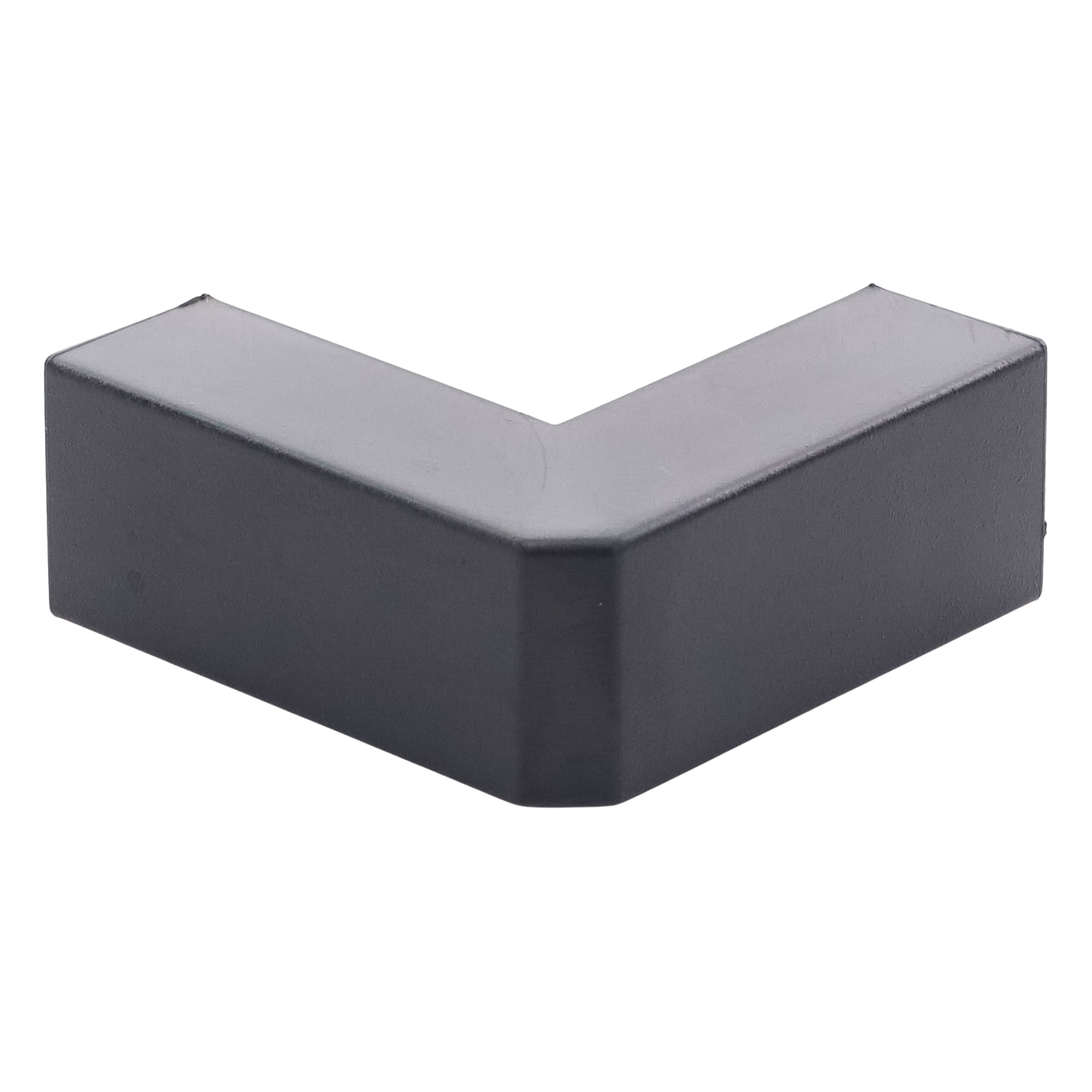 Esquinero Exterior Color Negro de PVC Auto Axtinguible, Para Canaleta TMK-1720-N-CC (5210-02003)