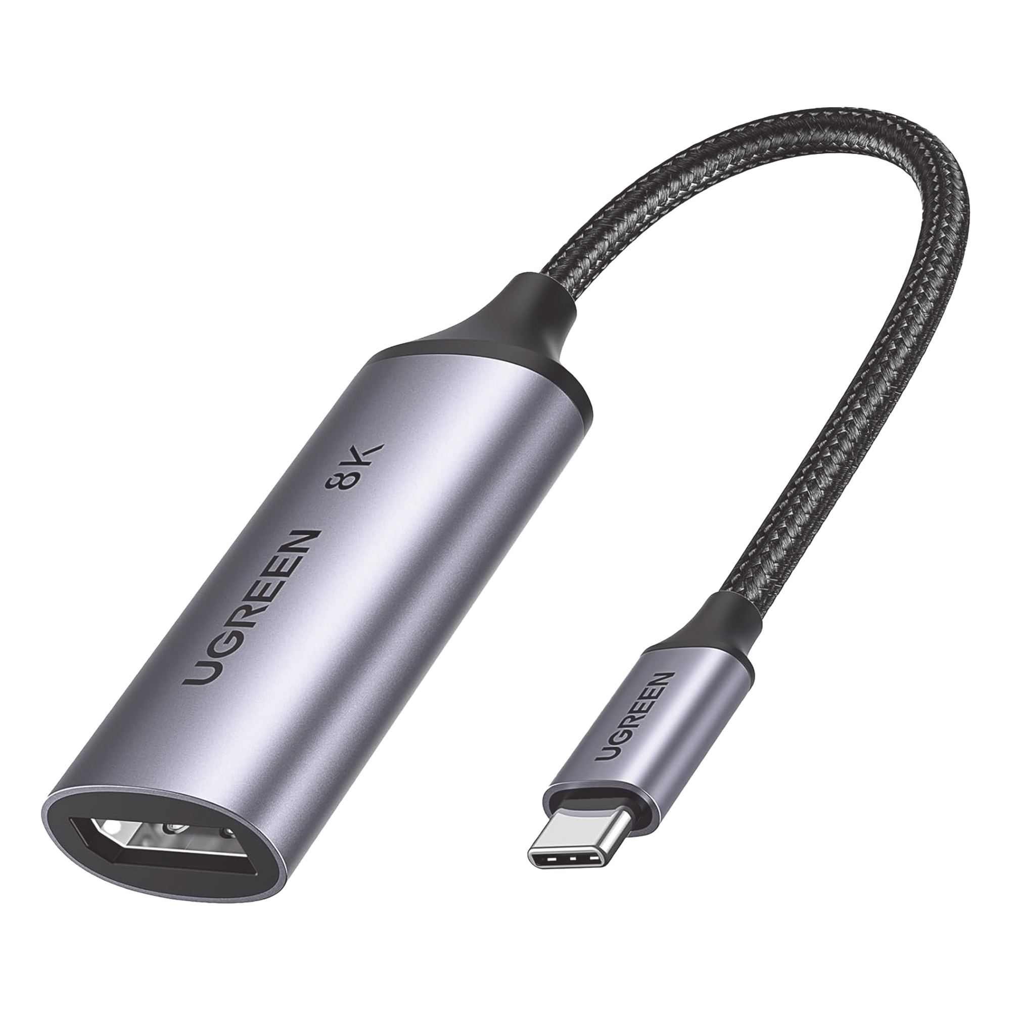 Cable Adaptador USB-C a DisplayPort 1.4 / 8K@60Hz / 4K@240Hz / 32.4 Gbps / MST / HDR / 10 cm (3.94 in) — UGREEN · SKU 15575