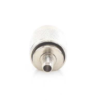 Conector N Macho para 75 Ohm de Anillo Plegable para Cable RG-59, Niquel/Oro/Teflón