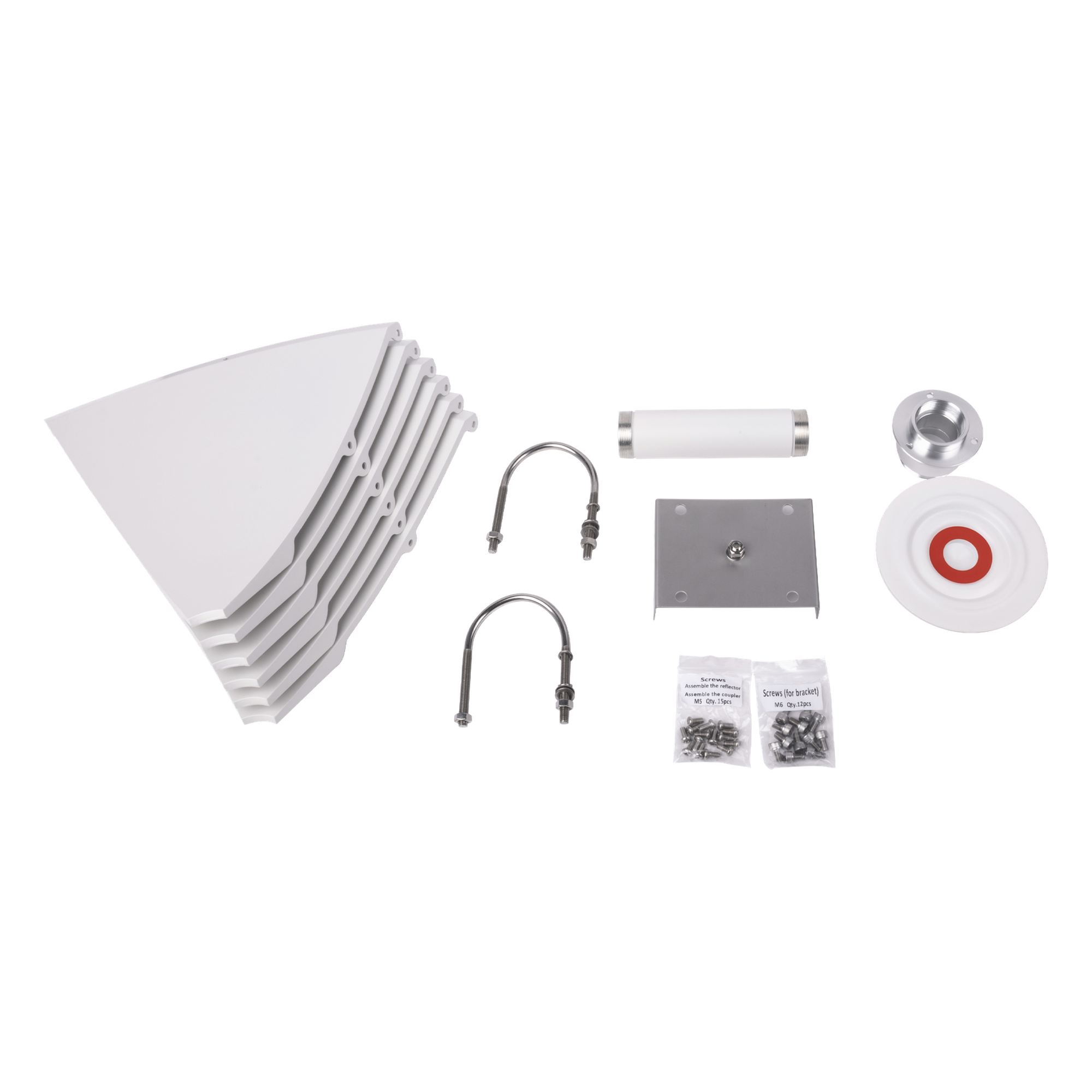 Antena Direccional / 4.9 - 6.5 GHz / 30 dBi / Doble Polaridad 45° y 90° / Haz 5° / 2 ft (0.6 m)
