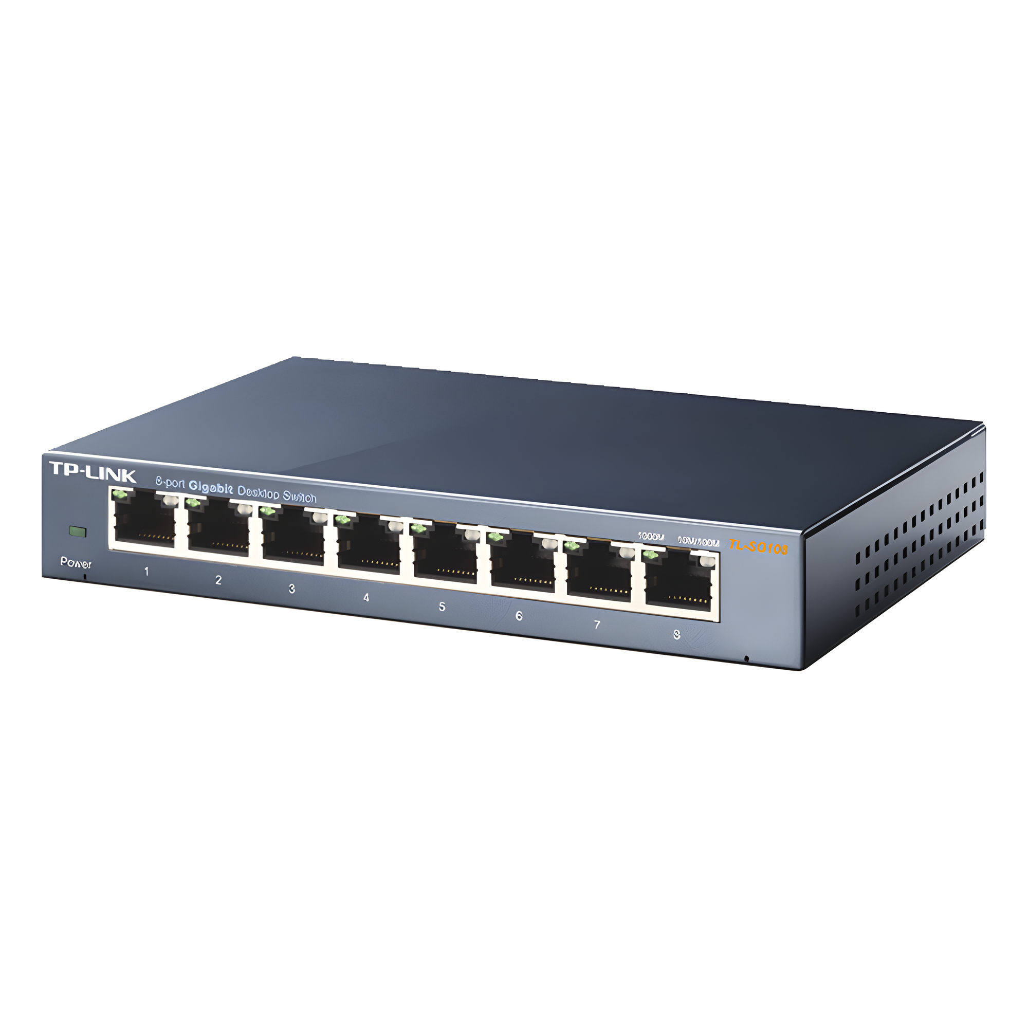 Switch Gigabit no administrable de 8 puertos 10/100/1000 Mbps — TP-LINK · SKU TL-SG108