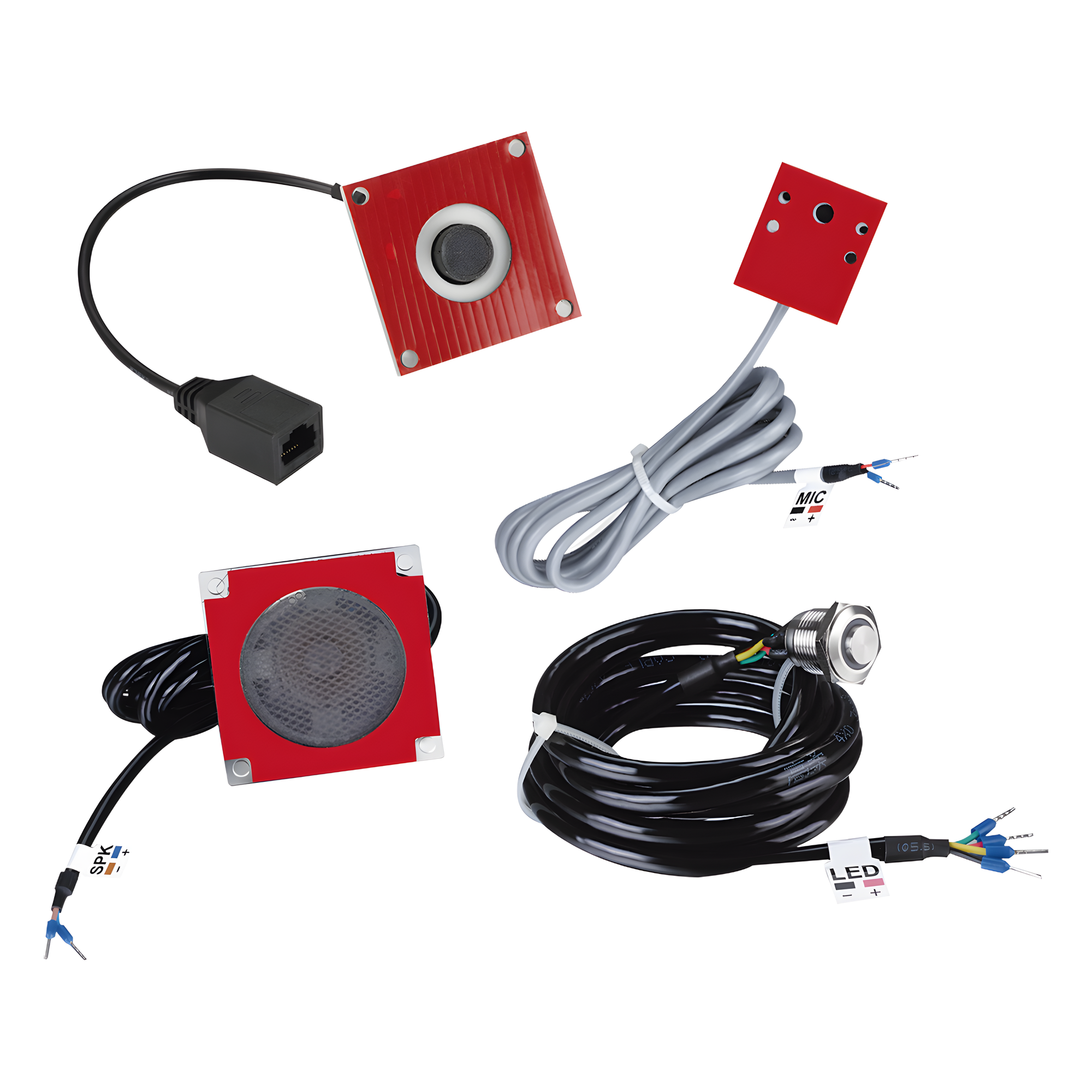 KIT de Accesorios para el modelo PA2F, incluye cámara, micrófono, parlante y botón, múltiples aplicaciones  — FANVIL · SKU PA2FKIT