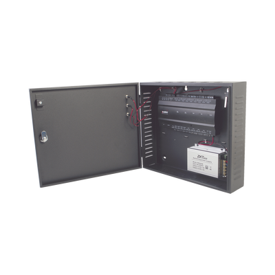 Controlador de Acceso 4 Puertas / 3,000 Huellas 30,000 Tarjetas / TCP/IP / Gabinete Metálico y Fuente 12V 5A