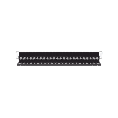 Patch Panel Z-Max de 24 Puertos, Blindado, Precargado con Jacks Categoría 6A, Plano, 1UR