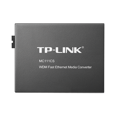 Convertidor Fibra Óptica WDM Monomodo / 1 puerto RJ45 10/100 Mbps / 1 puerto SC/UPC 100 Mbps / Hasta 20 Km / Para su Funcionamiento Requiere el Modelo MC112CS / Plug and Play