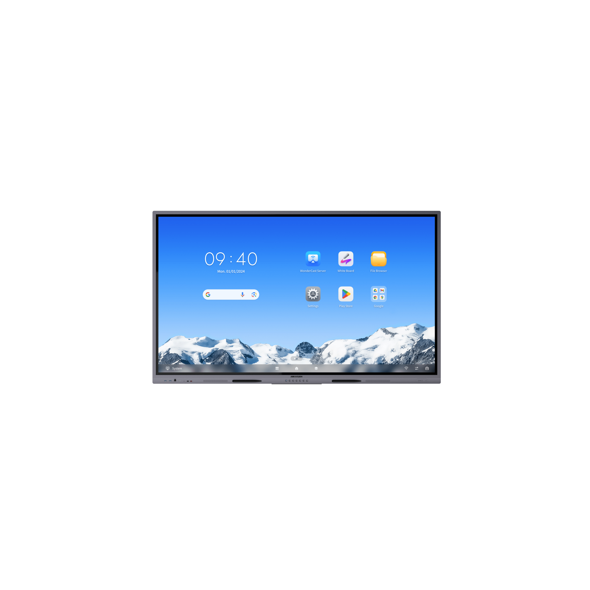 Pantalla Interactiva Touch de 65" Android 14 / Asistentes IA / Google Suite Preinstalado con Certificación EDLA / Resolución 4K / Bocinas Integradas / Entradas HDMI y VGA / Incluye 2 Lápices para Escribir