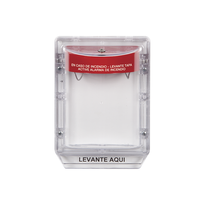 Cubierta Protectora Serie Stopper II® De Policarbonato, Con Bocina, Espaciador Transparente, Etiqueta en Español